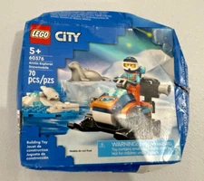LEGO City Arctic Explorer Snowmobile  Toy Set 60376 (Read Description Below)
