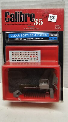 Calibre 35 D35 005 Clear Bottles & Cases (Set For All Diorama Makers) 1:35