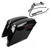 Set Mit Seitenkoffer Und KofferträGer FüR Harley Davidson Heritage Softail Speci