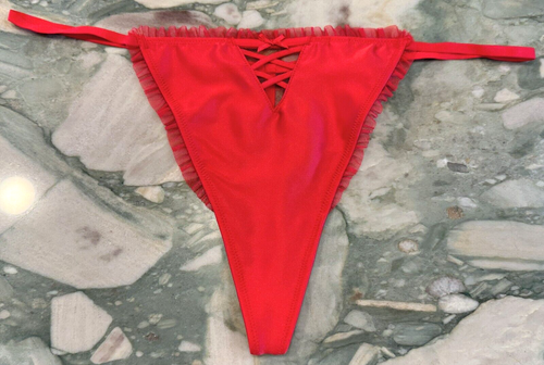 Buy Smooth & Lace Mini String Bikini Panty, Sweet Praline - Order Buy Smooth & Lace Mini String Bikini Panty, Sweet Praline - Order