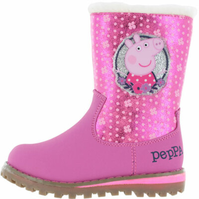 Official Peppa Pig Rosalia Kids Infant Girls Pink Boots