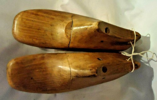 ANTIQUE WOODEN ADULT SIZE COBBLERS SHOE FORM 10 1/4" LONG - Picture 4 of 6