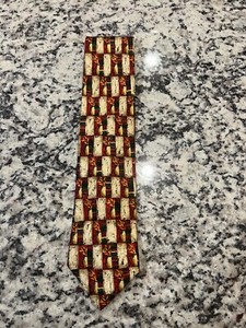 Ermenegildo Zegna Rate Pattern Tie Mens Silk Classic Italy Necktie