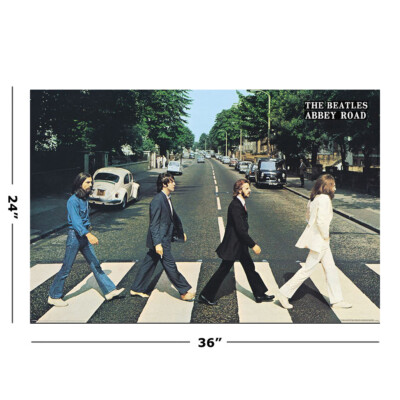 The Beatles - Music Poster (Abbey Road) (Size: 36