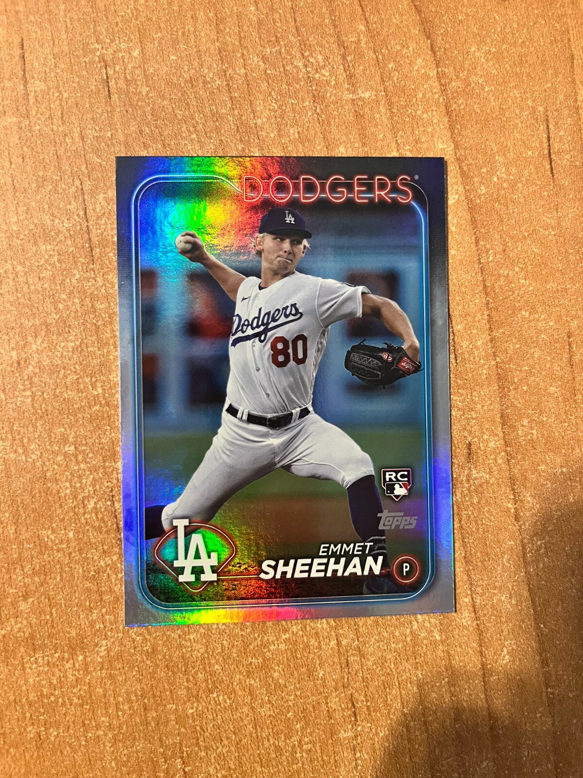 2024 Topps Series 1 - Emmet Sheehan - #283 Rainbow Foil Parallel DODGERS RC