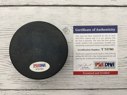 Daniel Sedin Signed Autographed Sweden Hockey Puck PSA DNA COA Go Canucks a - Picture 2 of 3