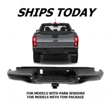 NEW Complete Rear Bumper Assembly For 2019-2022 Ford Ranger With Sensor Holes