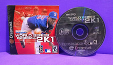 Dreamcast Sega Sports World Series Baseball 2K1 Video Game Disc and Manual image