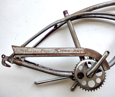 小物 60s 1964 Schwinn Sting-Ray Deluxe Bicycle Frame Authentic USA