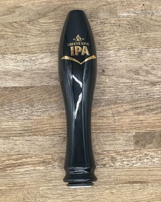 Greene King IPA schwarz Keramik Bier Zapfhahn Griff 9 Zoll hoch Hausbar Pub Höhle