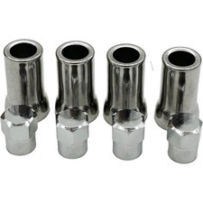 Dill 950-sc-4 Quality Tpms Tire Valve Stem Chrome Sleeve And Cap 4 Pack