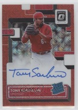 2022 Panini Donruss Optic Red Mojo Prizm 3/49 Antonio Santillan Tony Auto nd3
