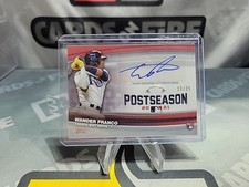 2022 Topps Series 1 Wander Franco Postseason Performance Red Auto /25 