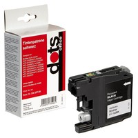 Dots Schwarz Druckerpatrone Kompatibel Zu Brother LC-123BK