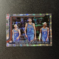 2025-26 Topps Flagship Thunder Up! Team Card Victory SSP Parallel #288 OKC