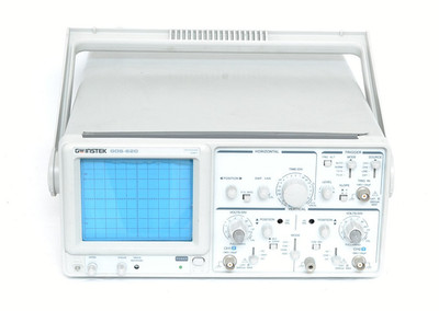 GW Instek GOS-620 20MHz Dual Trace Oscilloscope Power Tested AS-IS Read