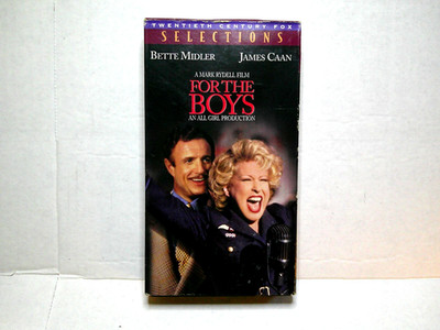 CLASSIC MOVIE VHS TAPE ''FOR THE BOYS''  BETTE MIDLER JAMES CAAN