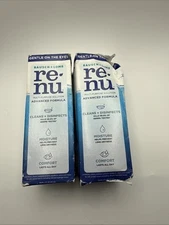 2PK Bausch & Lomb Re-nu Advanced Formula Multi-Purpose Solution 2oz ea
