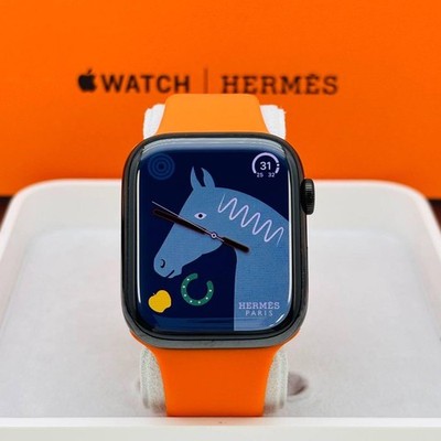 Apple Watch HERMES series7 45mm GPS+Cellular Black Noir Apple Watch HERMES series7 45mm GPS+Cellular Black Noir