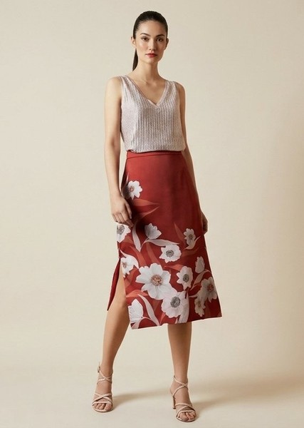 Women Ted Baker Skirt Multicolor Polyester M