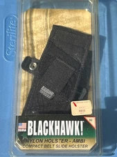 BLACKHAWK!-AMBI-COMPACT-BELT-SLIDE-NYLON-HOLSTER-SIZE-01-MODEL-#-40CS01BK-NEW