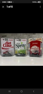 ''COCA-COLA'' 3 PC SET 2025 RELEASE 1/64 DIECAST MODEL CARS M2 MACHINES 52500-A57