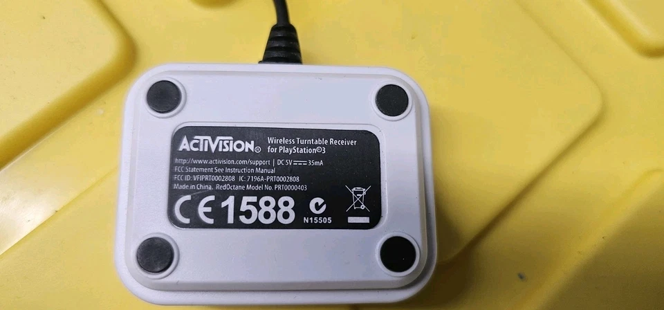 DJ Hero White Wireless Turntable Receiver Dongle PS3 Playstation 3  Tested Works - Image 3 of 4