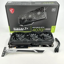 MSI Ventus 3X Black GeForce RTX 4070 Ti Super 16GB - Graphics Card - Excellent 