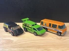 Vintage Hot Wheels 1976-1979 Black Wall, Hong Kong Lot of 3, Vette Van, GMC