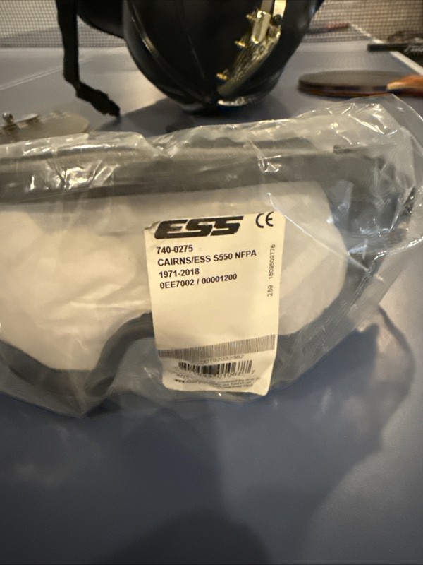 ESS Firefighter Goggles with Adjustable Strap and Mounting Hardware