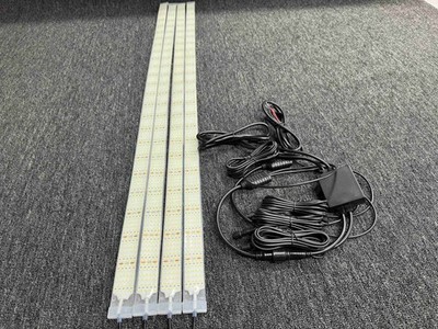 HEAVY DUTY 4FT 5-Row LED Strips 6000K White IP68 Rated 12V Power Supply
