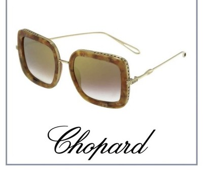 Chopard Women's Sunglasses SCH261M 300G Sunkissed Amber Gold