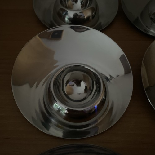6 Eierbecher von WMF aus Edelstahl Eier-Becher 18/10 WMF Cromargan wie neu - Bild 14 von 24
