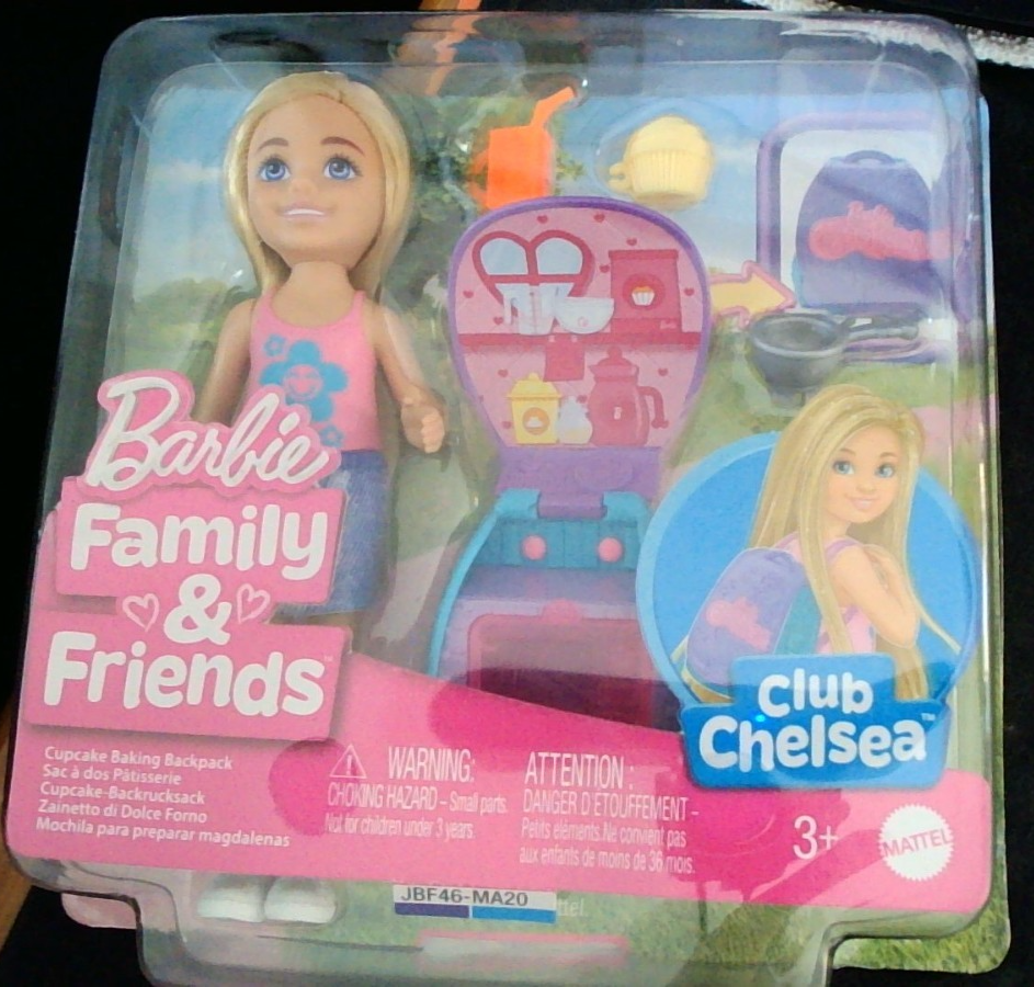 Barbie Family & Friends Club Chelsea mini doll & accessories. JBF46-MA20. Mattel