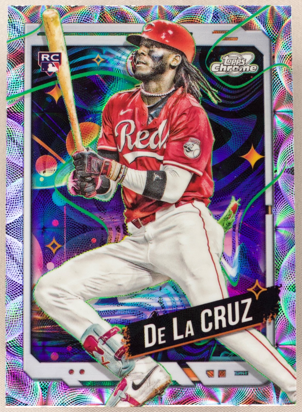 2024 Topps Cosmic Chrome Elly De La Cruz #44 Nucleus Refractor (RC) Reds