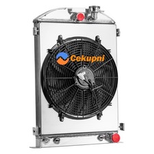 3 Row Aluminum Radiatorshroud Fan 1933-1935 Ford Model A 2.2l Chevy V8 33 34 35 3 Row Aluminum Radiatorshroud Fan 1933-1935 Ford Model A 2.2l Chevy V8 33 34 35
