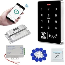 WiFi Tuya Smart Access Control System Kit RFID Keypad + Electric Drop Bolt Lock