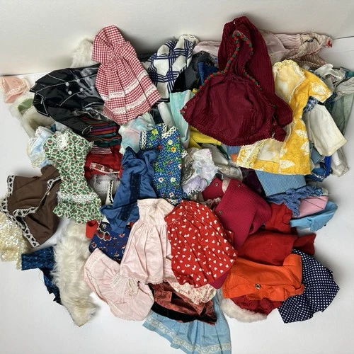 Vtg Barbie MOD Fashion Doll Clothing Accessories 70 Lot Repair Handmade 50s 60s