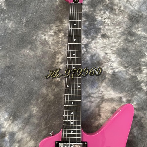 Guitarra Eléctrica James Hetfield Pink Explorer 6 Cuerdas Mástil Caoba 22 Trastes - Imagen 4 de 8