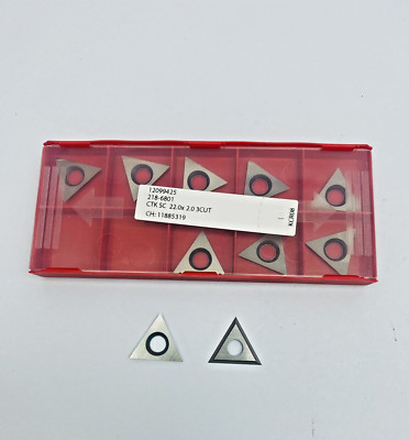 Pack of 10   KCR08 CERATIZIT 12099425 Carbide Turning Insert CTK SC 22.0x2.03Cut
