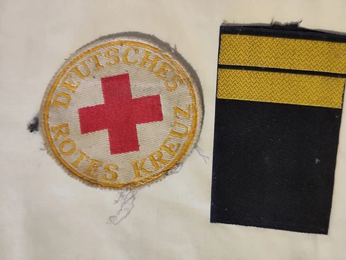From a Clearance: Navy Rank Badge and Red Cross Patch