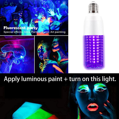 Kapata 15W LED UV Black Light Bulb Energy Saving UV Black Lights UVA Level 395-4 - Picture 3 of 12