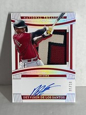 2023 NATIONAL TREASURES DEYVISON DE LOS SANTOS jersey AUTO on card /10 DBACKS rc