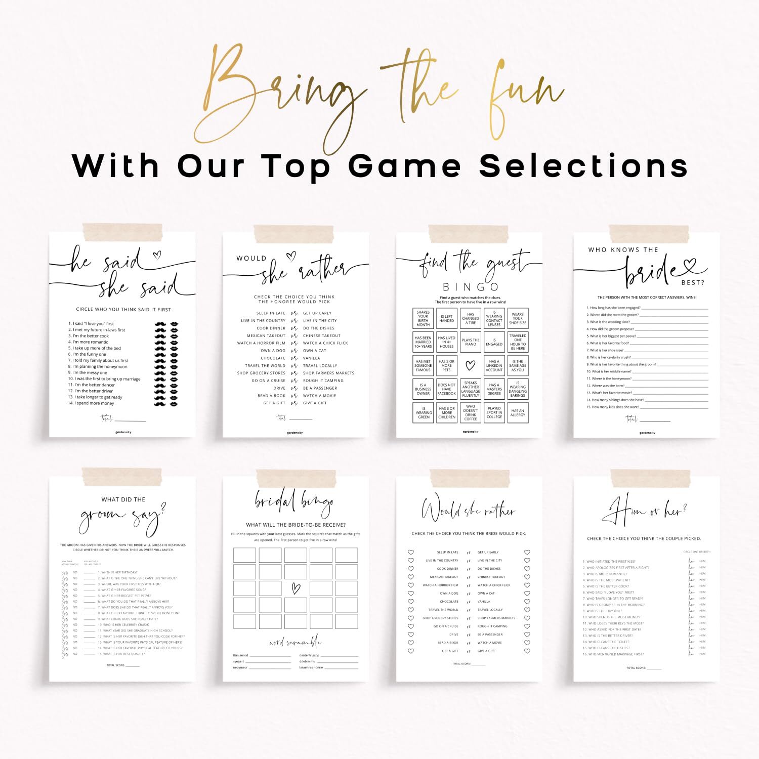 Recipe cards 4x6 recipe cards for bridal shower weddings double sided