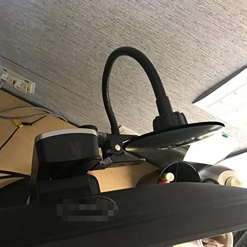Clip On Security Cubicle Convex Mirror Adjustable Computer Desk Rearview Mirror - View #6
