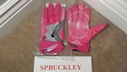 NIKE VAPOR JET 4 ADULT RECEIVERS FOOTBALL GLOVES, PINK BCA NFL ISSUED, PGF436