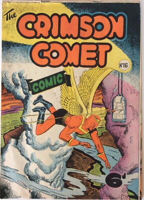 THE CRIMSON COMET # 16 AUSTRALIAN DRAWN GOLDEN AGE COMIC 1950s John Dixon