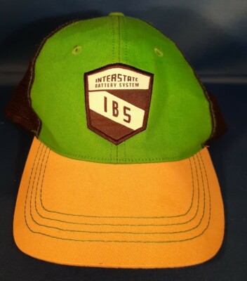 IBS Interstate Battery System Trucker Hat Snapback baseball Cap GreenKhakiBlack