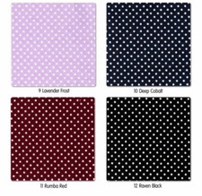 COTTON CLOTHES DRESS FABRIC TINY 2MM WHITE PIN POLKA DOT DOTTY SPOT 12 COLOR 44"