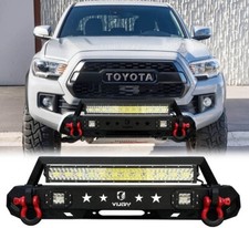 Vijay Stubby Front Bumper Wd-ringled Light For 2016-2022 Toyota Tacoma N300
